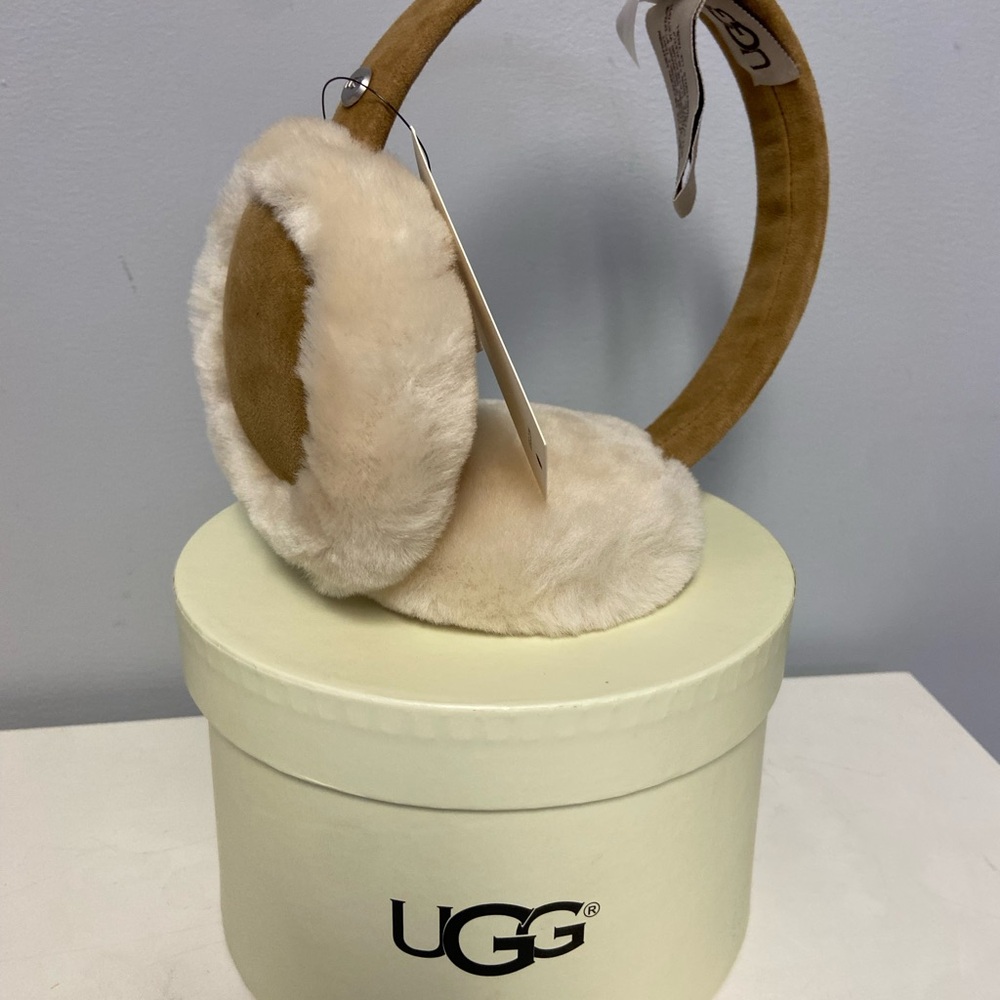 UGG Cream and Tan Earmuffs